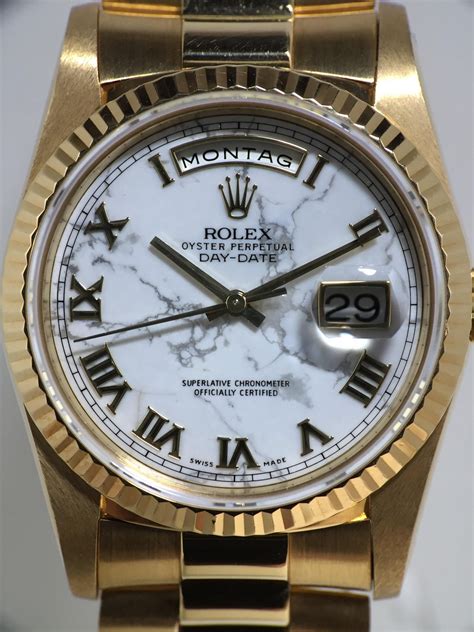 rolex 18238 marble dial